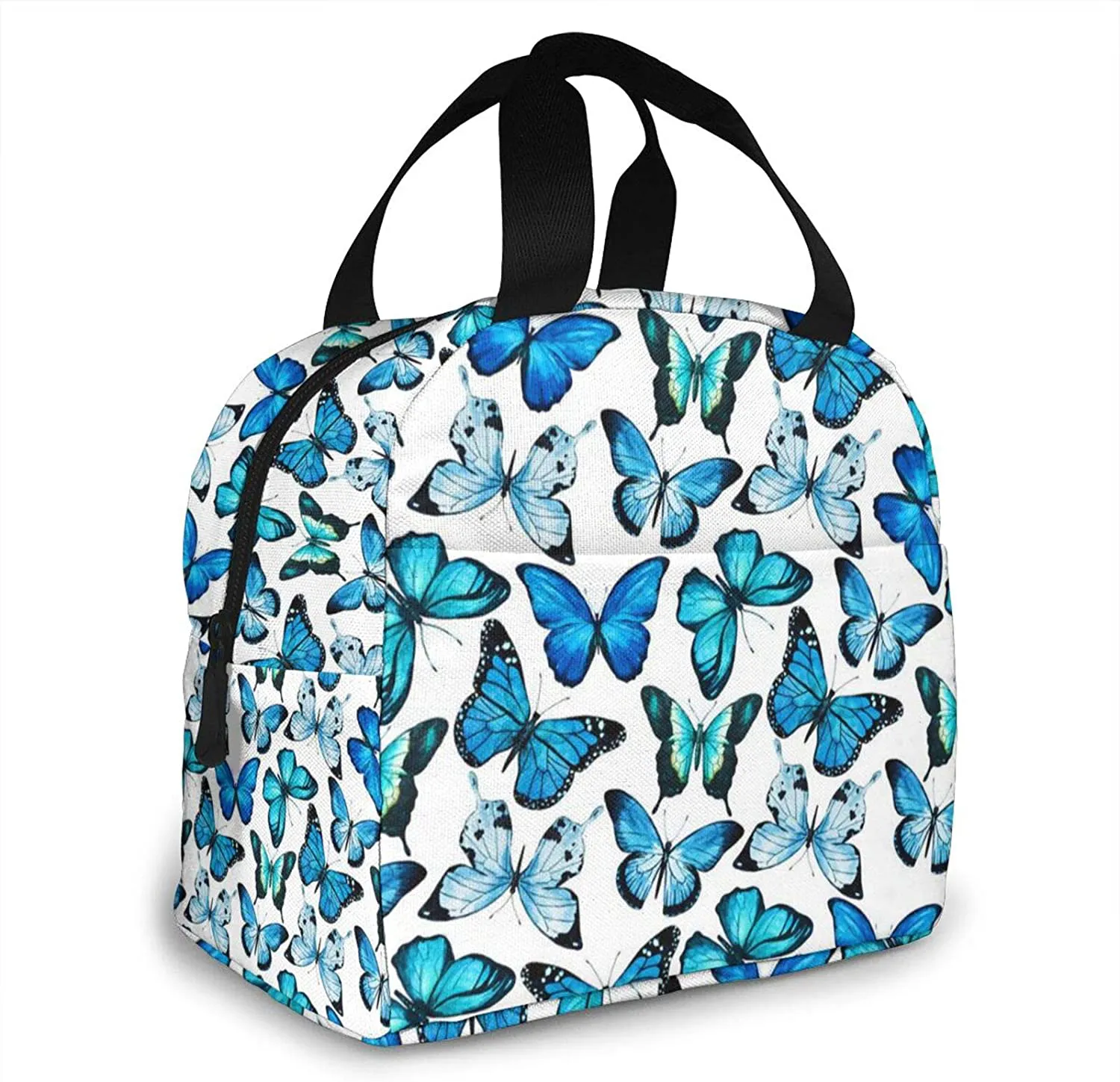 Lunch Bags for Women with Containers Butterfly Insulated Lunch Box Freezable Cooler Thermal Waterproof Women Lunch Tote Bag for Work