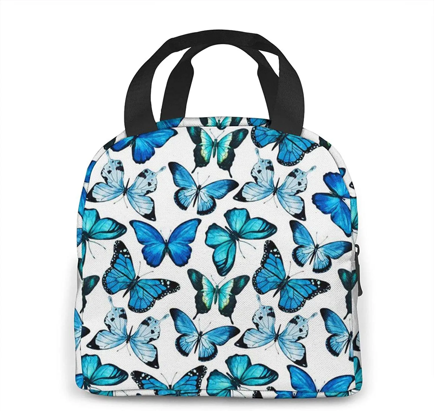 Lunch Bags for Women with Containers Butterfly Insulated Lunch Box Freezable Cooler Thermal Waterproof Women Lunch Tote Bag for Work