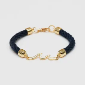 Madaket Bracelet - Navy/Gold