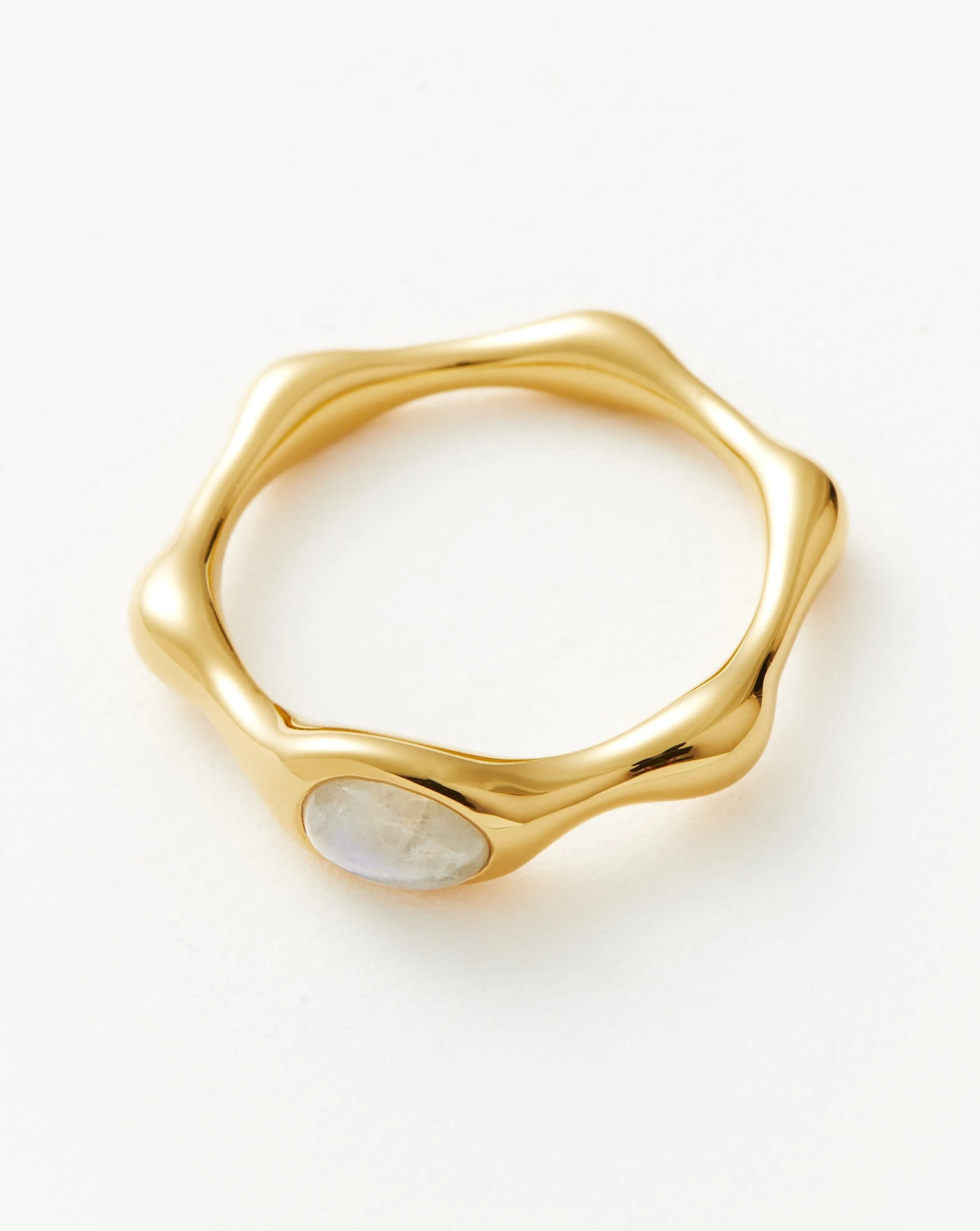 Magma Gemstone Stacking Ring | 18k Recycled Gold Vermeil on Recycled Sterling Silver
