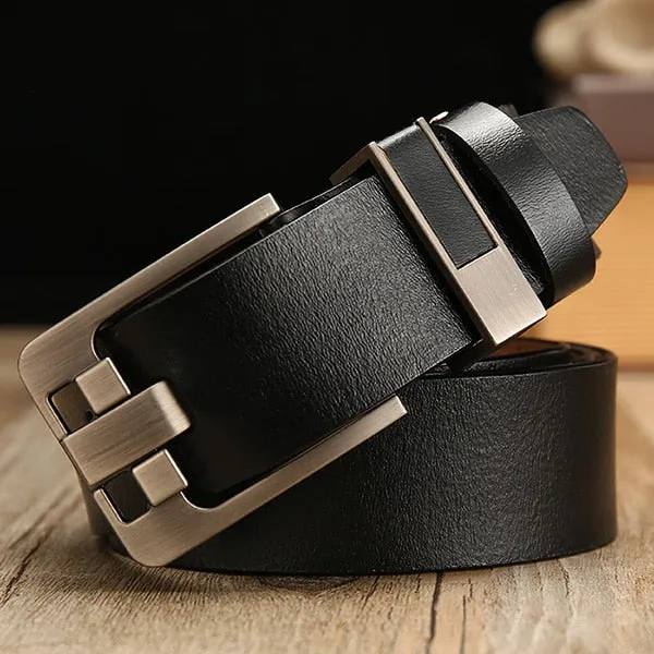 Male leather belt