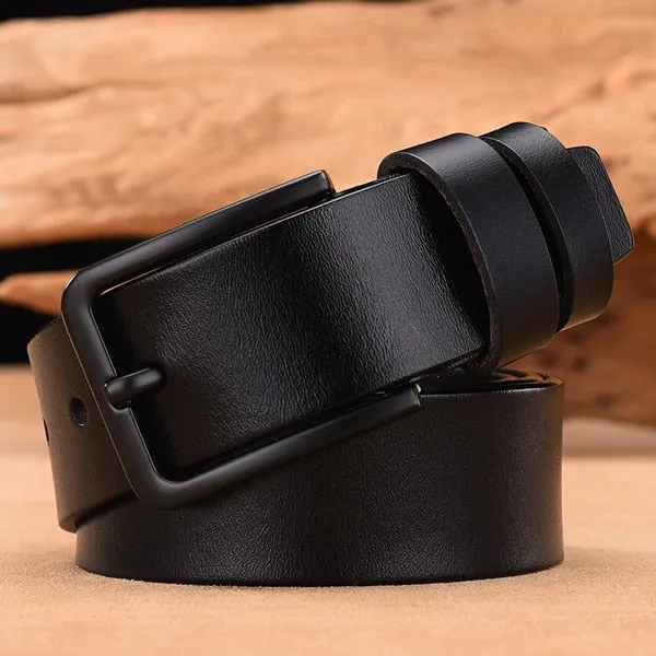 Male leather belt
