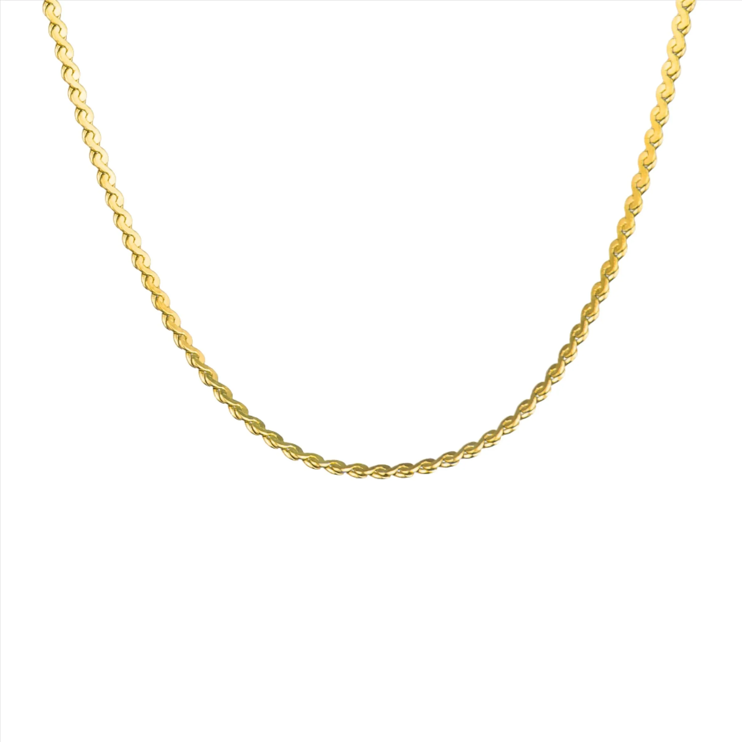 Mariposa Wave Chain Anklet- Gold
