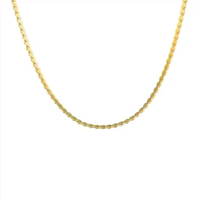 Mariposa Wave Chain Anklet- Gold