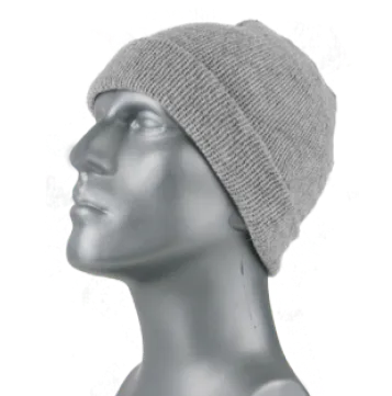 MARLED RAGG WOOL CUFF HAT - GRAY