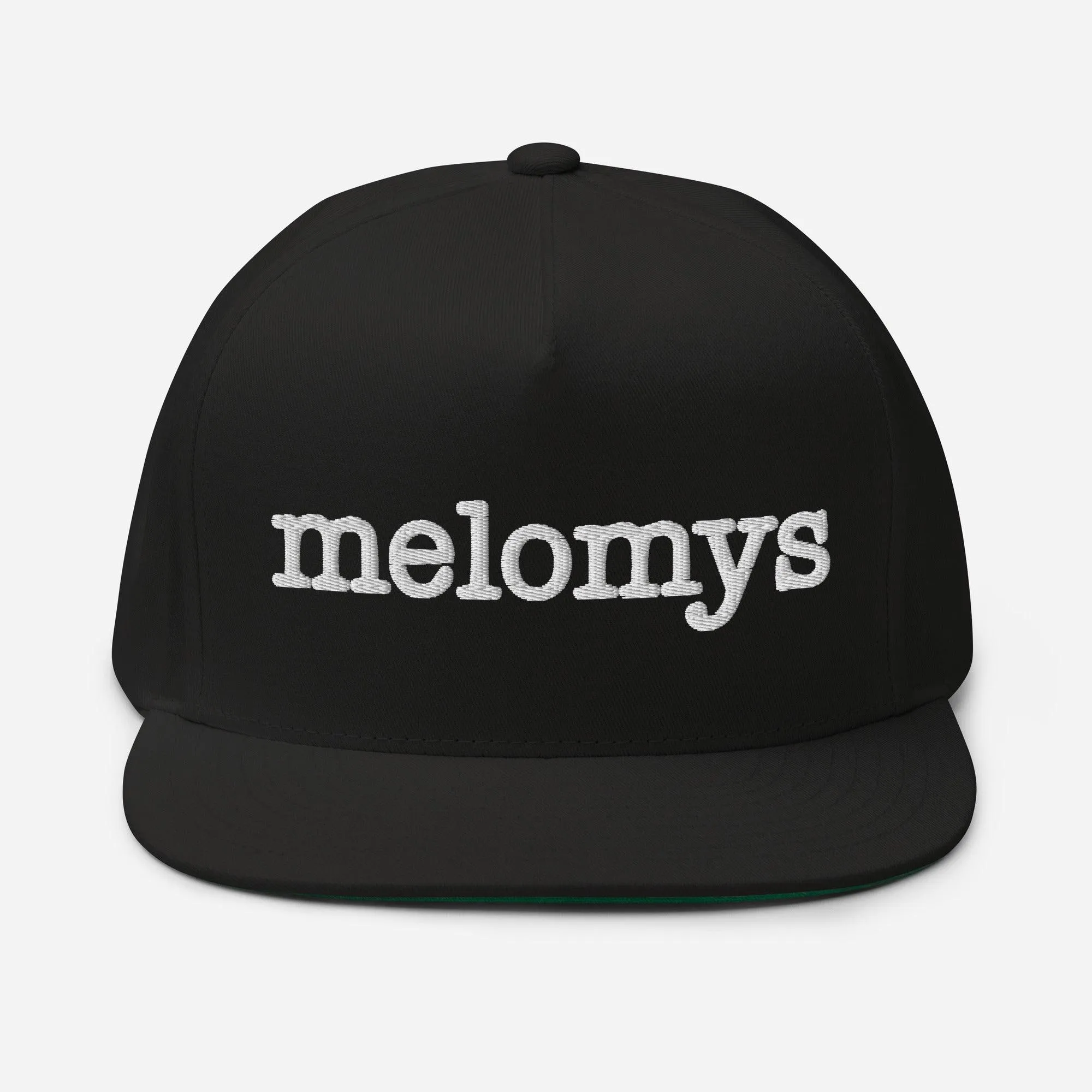 Melomys Embroidered Flat Bill Cap
