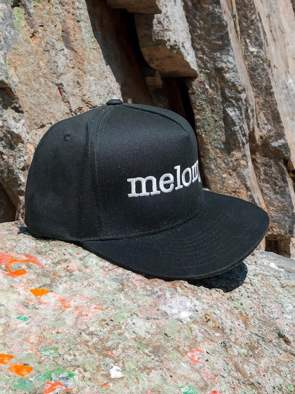 Melomys Embroidered Flat Bill Cap