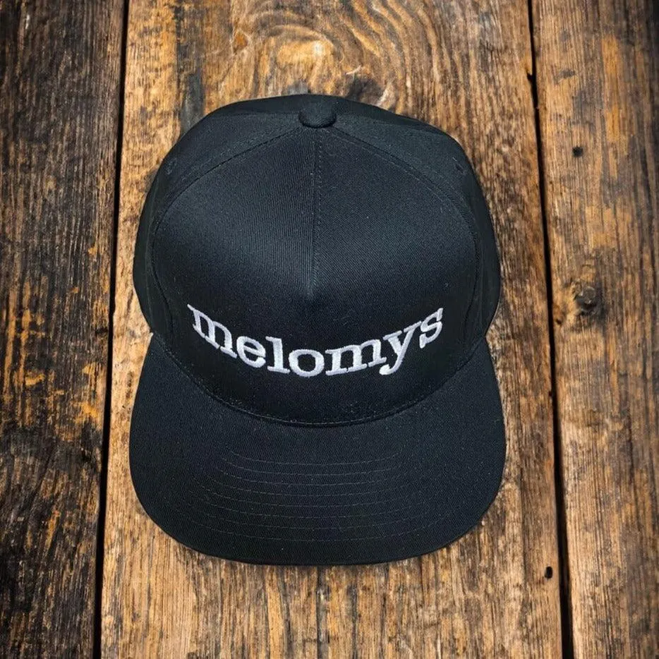 Melomys Embroidered Flat Bill Cap