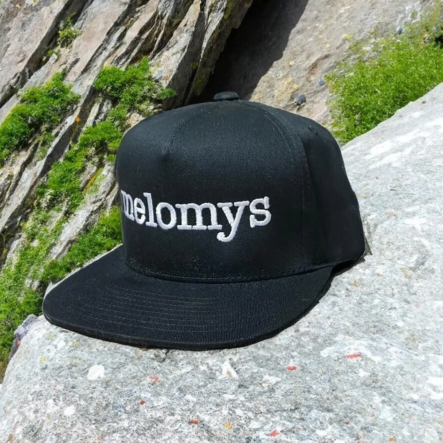 Melomys Embroidered Flat Bill Cap