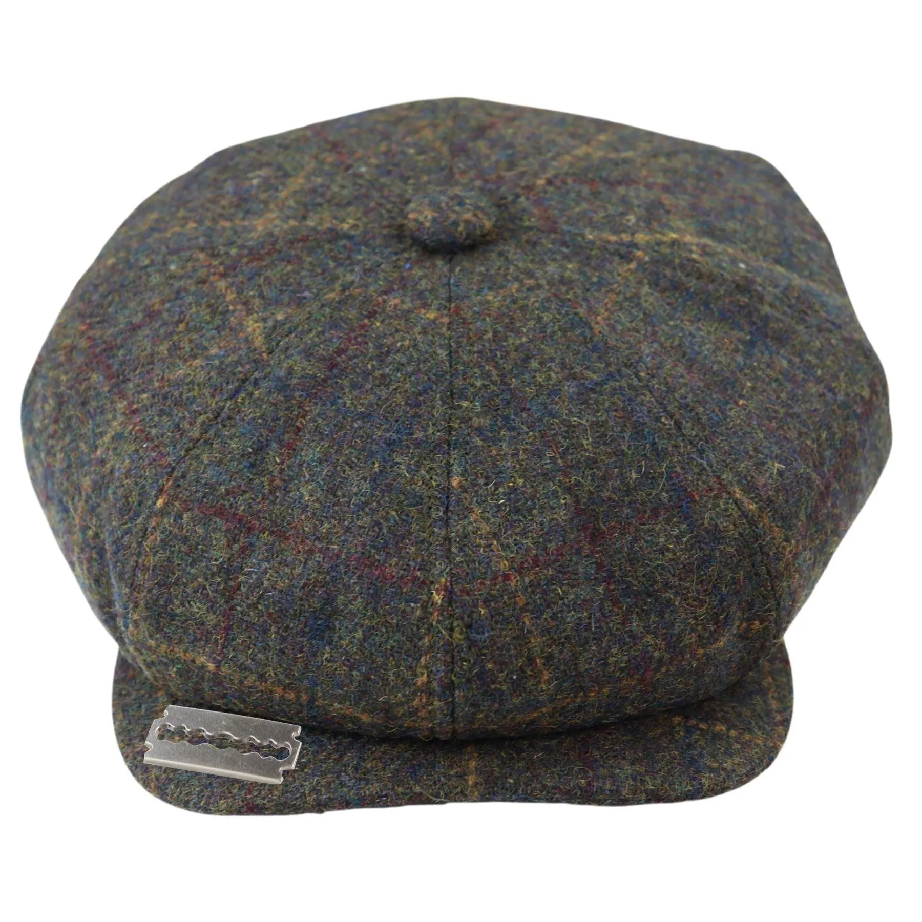 Mens 8 Panel Razor Baker Boy Hat Wool Tweed Blinders Newsboy Flat Cap Check