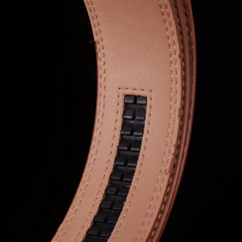 Men's Casual Leather Belt With Automatic Buckle