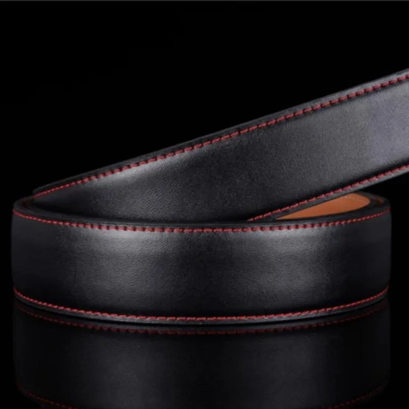 Men's Casual Leather Belt With Automatic Buckle