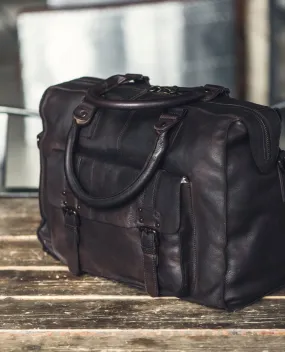 Men's Leather Vintage Weekend Holdall
