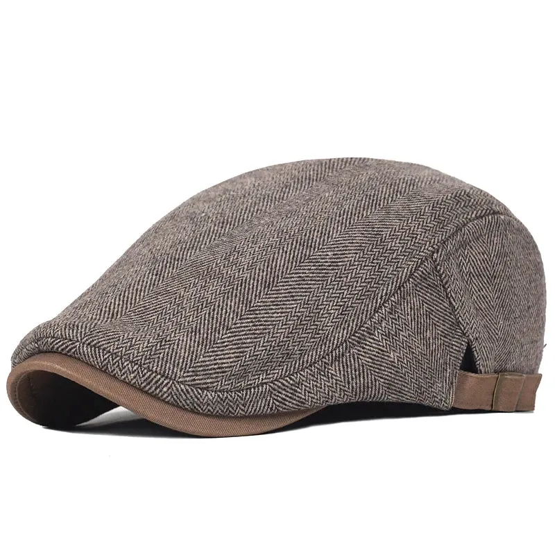 Men's Winter Wool Vintage Newsboy Cap