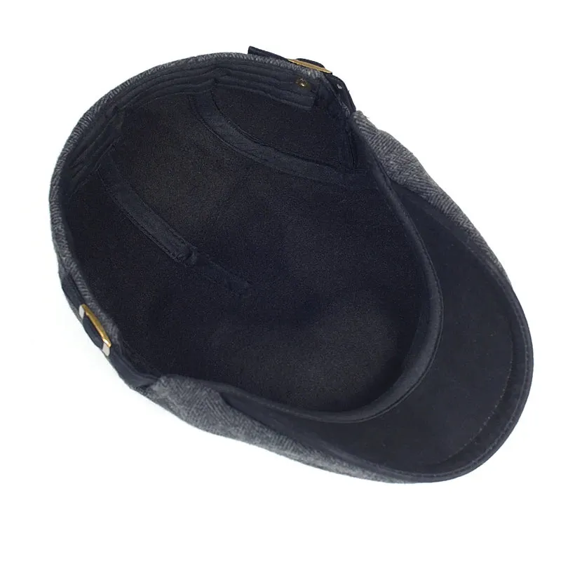 Men's Winter Wool Vintage Newsboy Cap