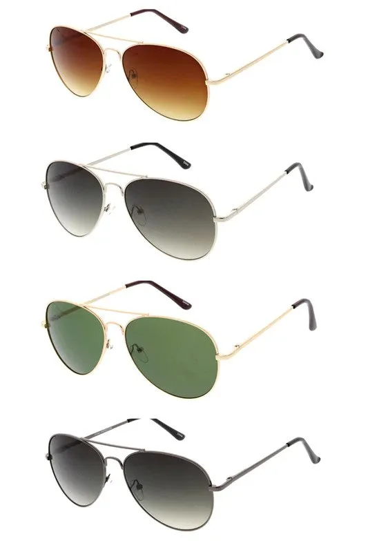 Metal Aviator with Spring Temples
