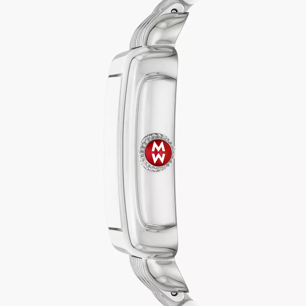 Michele Deco Madison Stainless Diamond Dial Watch