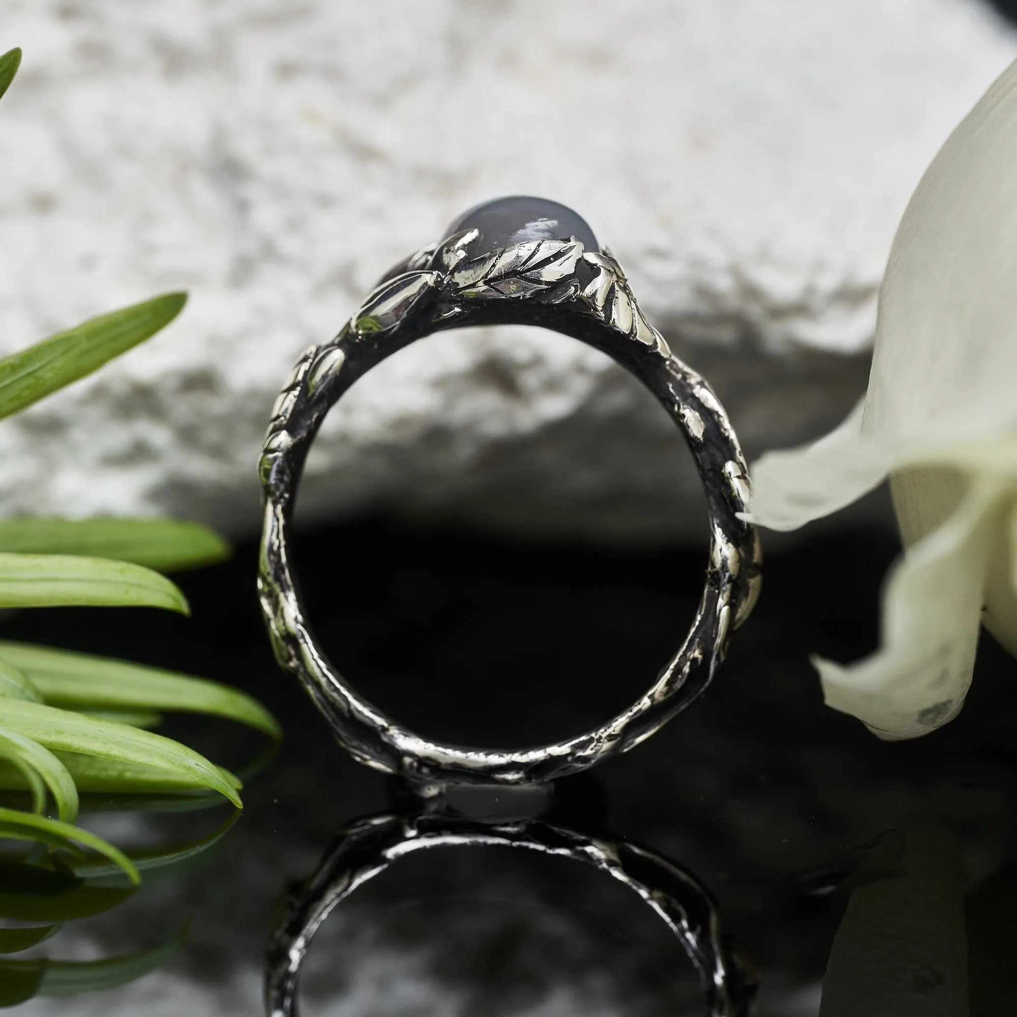 Moonstone Engagement ring "Alma"