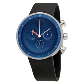 Movado Edge Chronograph Blue Aluminum Dial Men's Watch 3680019