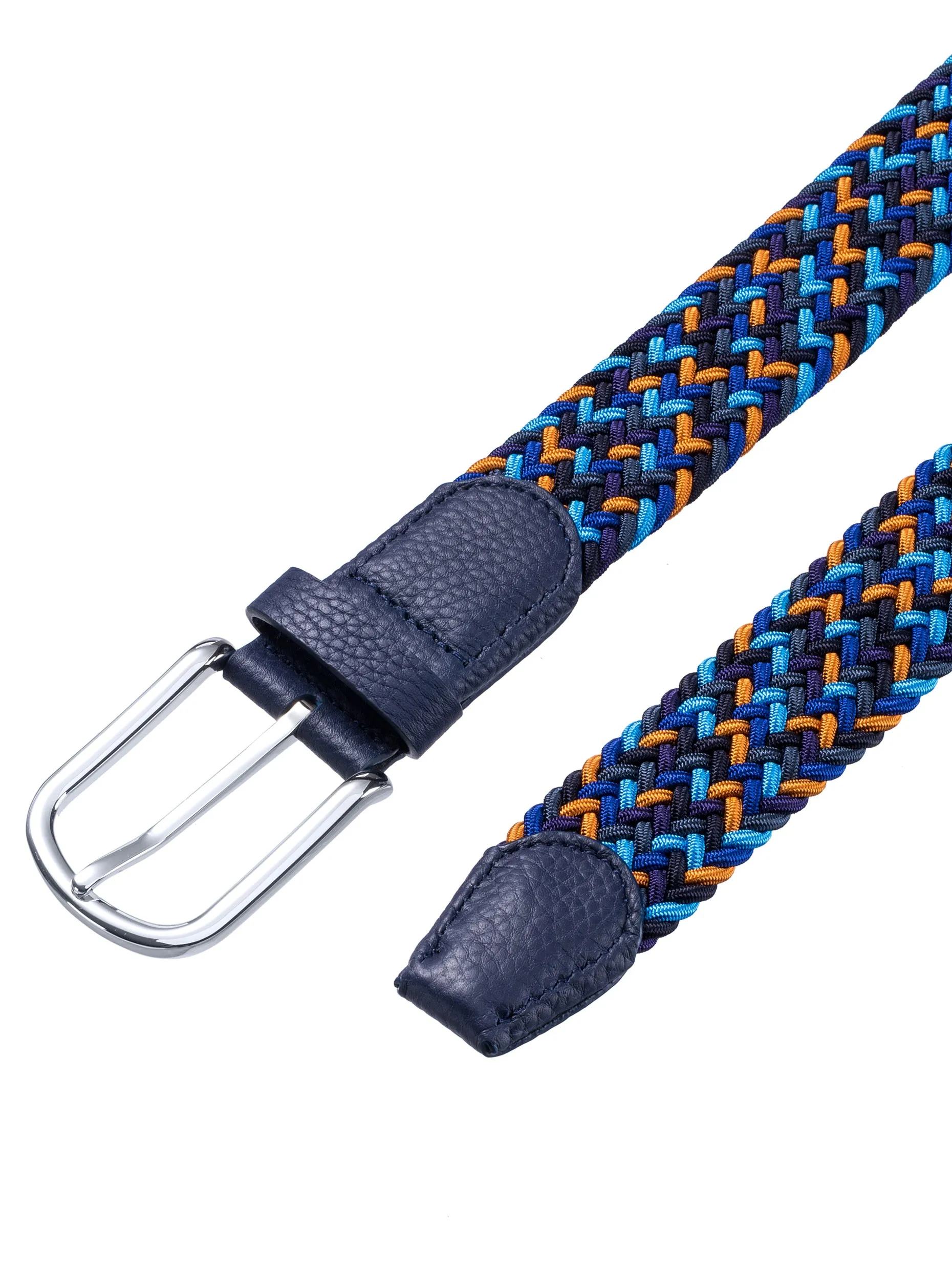 Mutlicolour Elastic Braided Belt