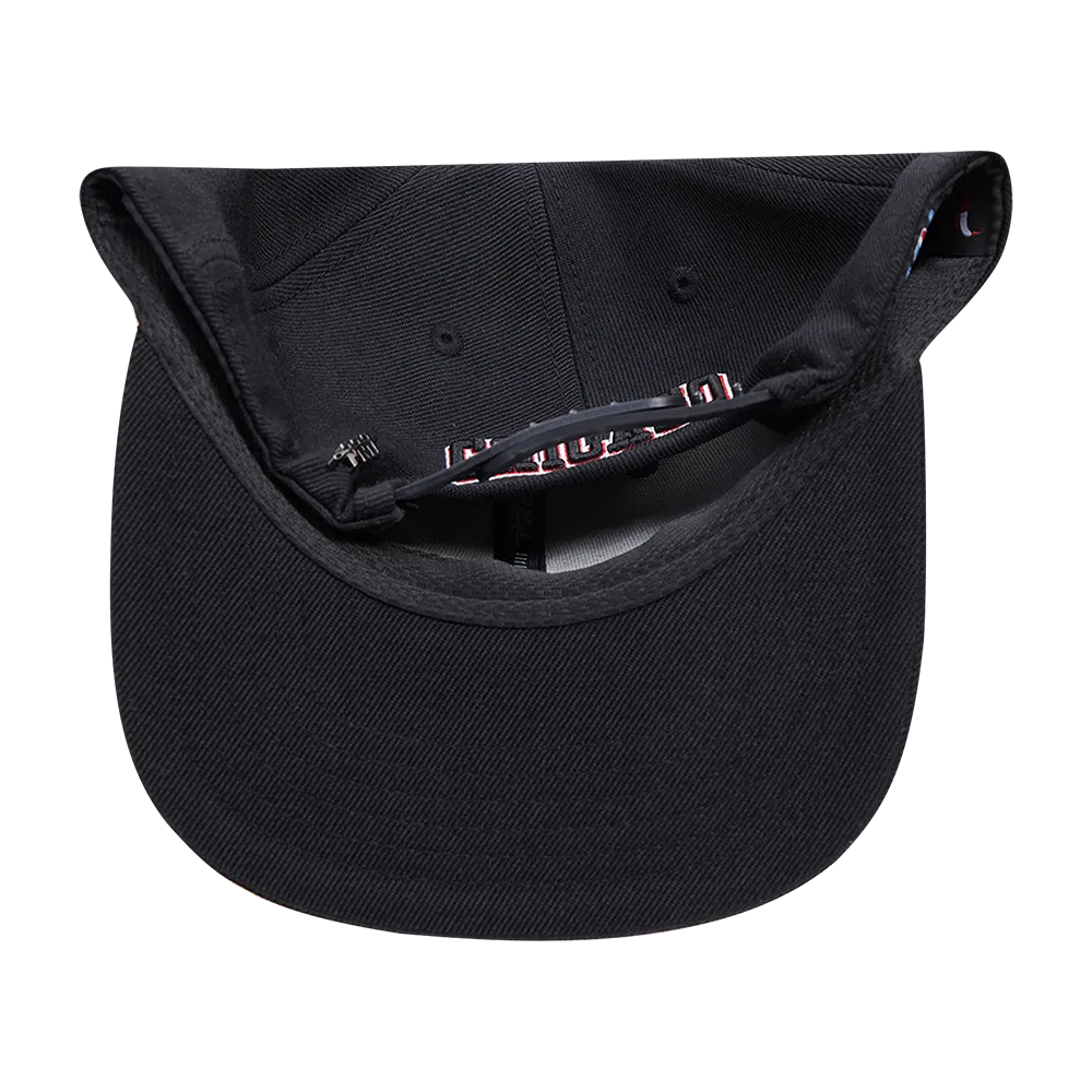 NBA CHICAGO BULLS SCRIPT TAIL WOOL SNAPBACK (BLACK)