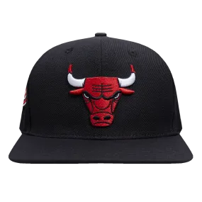 NBA CHICAGO BULLS SCRIPT TAIL WOOL SNAPBACK (BLACK)