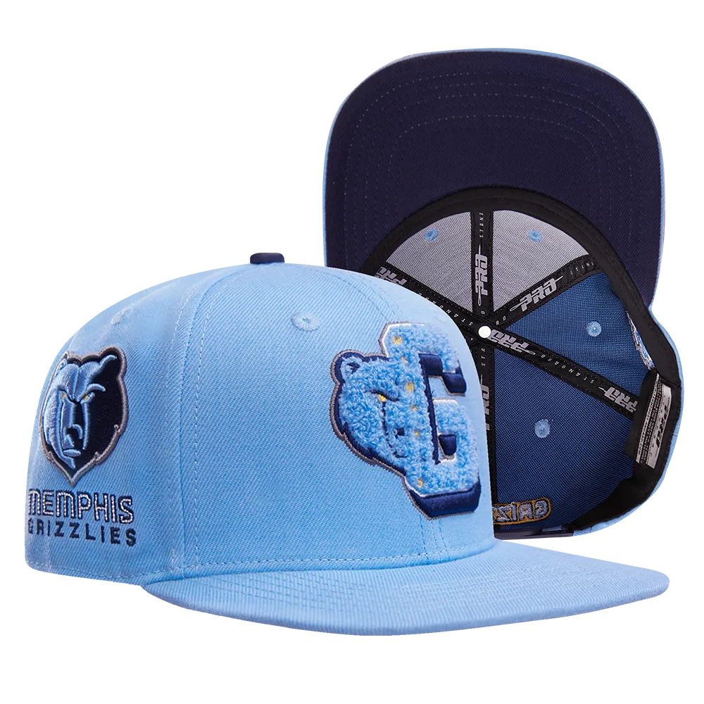 NBA MEMPHIS GRIZZLIES MASHUP UNISEX WOOL SNAPBACK HAT (UNIVERSITY BLUE)