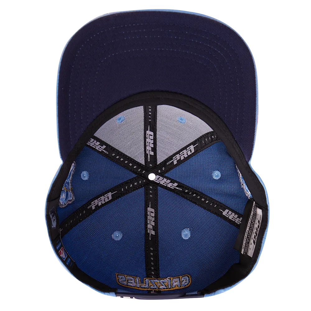 NBA MEMPHIS GRIZZLIES MASHUP UNISEX WOOL SNAPBACK HAT (UNIVERSITY BLUE)