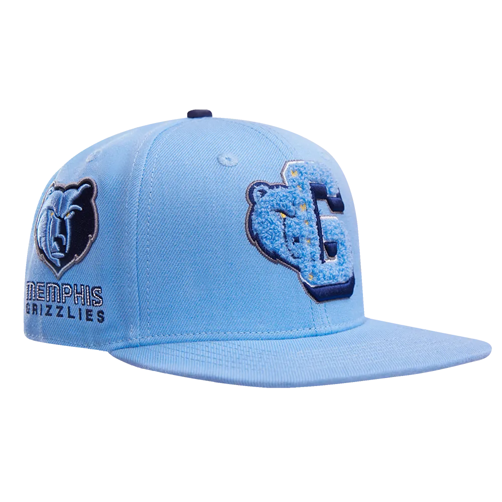 NBA MEMPHIS GRIZZLIES MASHUP UNISEX WOOL SNAPBACK HAT (UNIVERSITY BLUE)