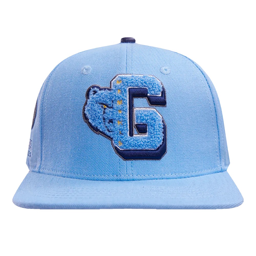 NBA MEMPHIS GRIZZLIES MASHUP UNISEX WOOL SNAPBACK HAT (UNIVERSITY BLUE)