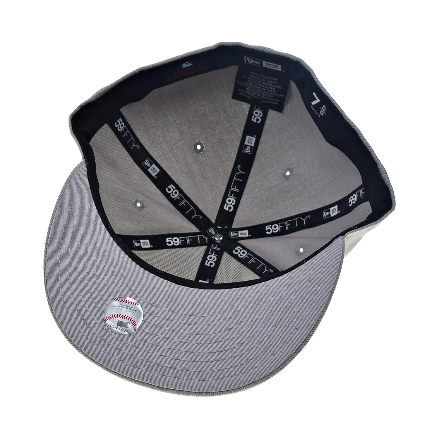 New Era New York Yankees Basic 59Fifty Fitted Men's Hat Grey-White