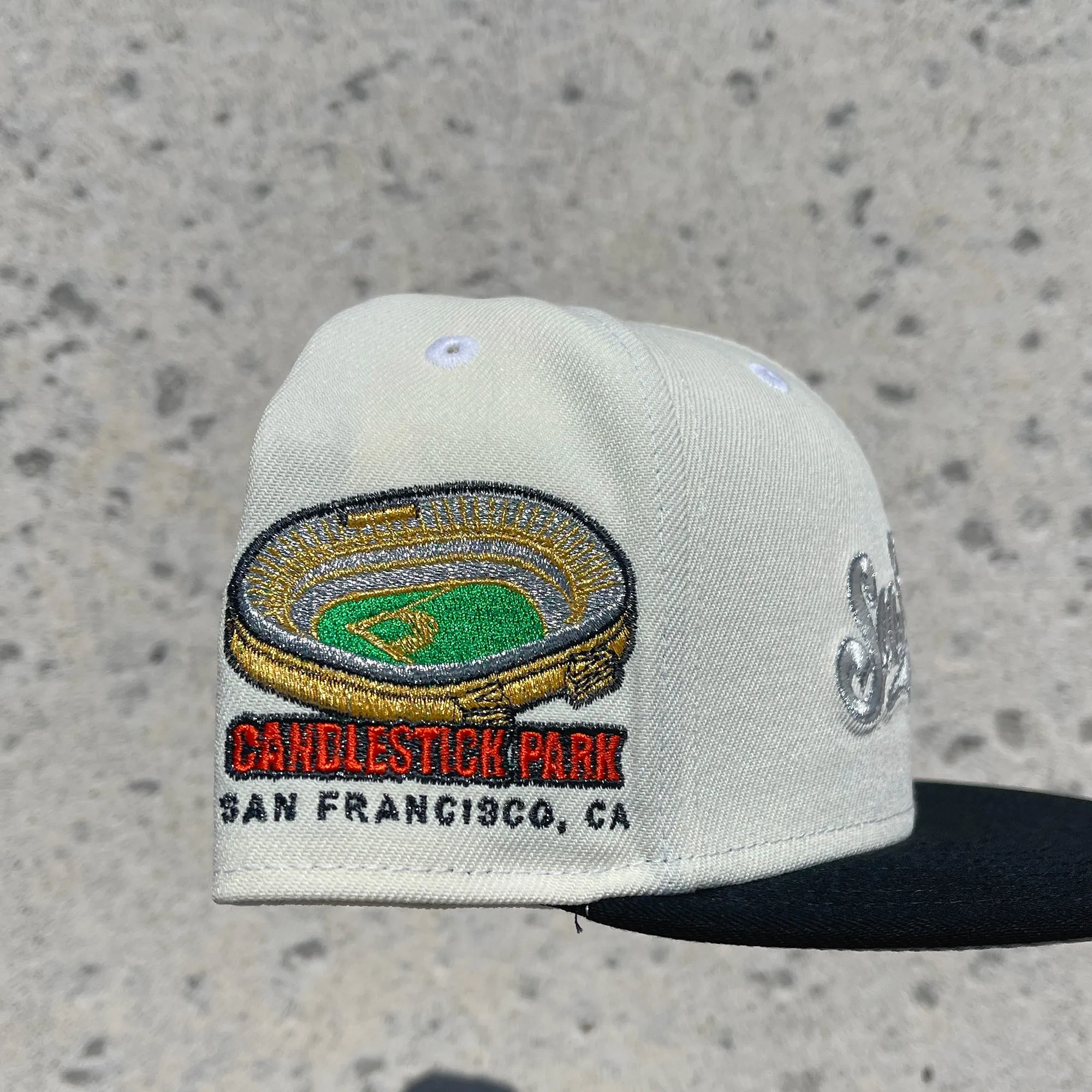 New Era San Francisco Giants 59FIFTY Fitted Hat - Chrome/ Black