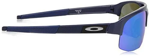 Oakley Men's Mercenary Polarized Rectangular Sunglasses, Matte Navy, 70 mm