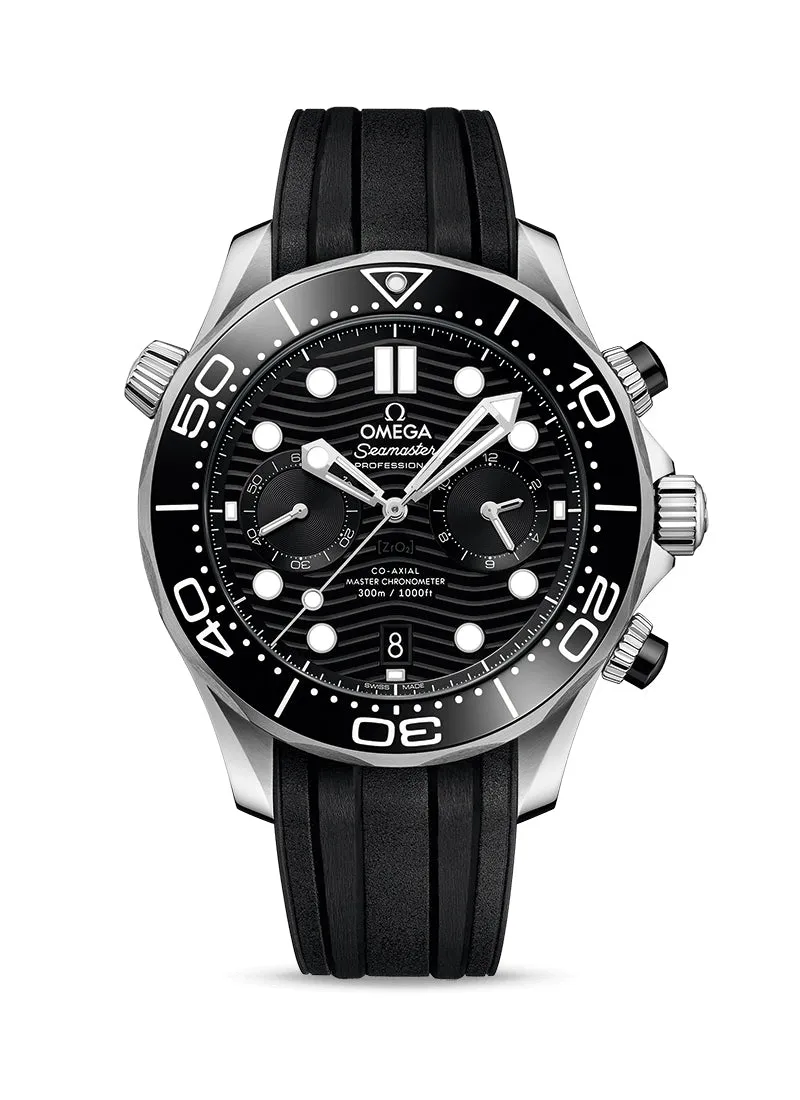 Omega Seamaster Diver Chronograph Stainless steel & Black Ceramic Men's Watch