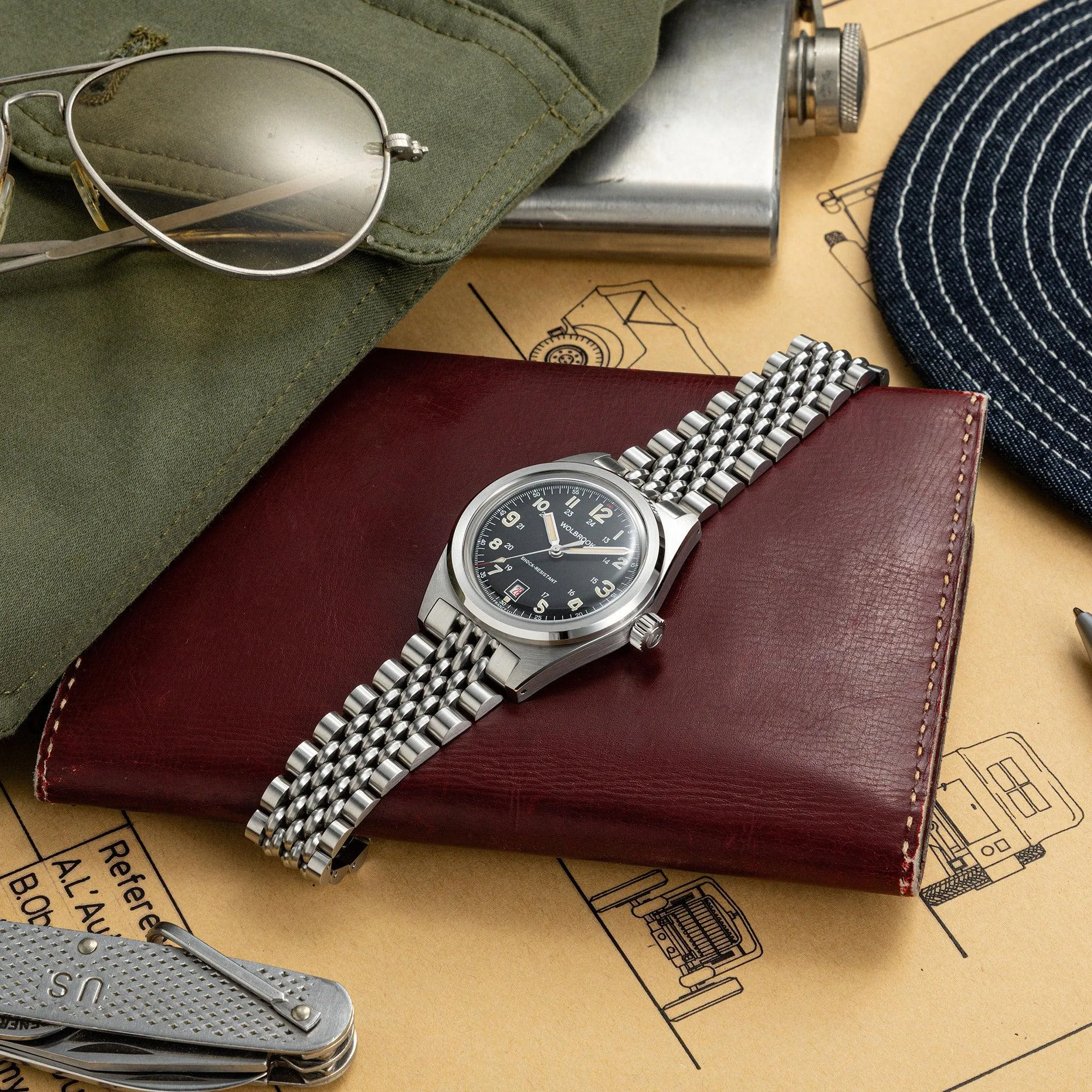 Outrider Automatic Watch - Black Vintage