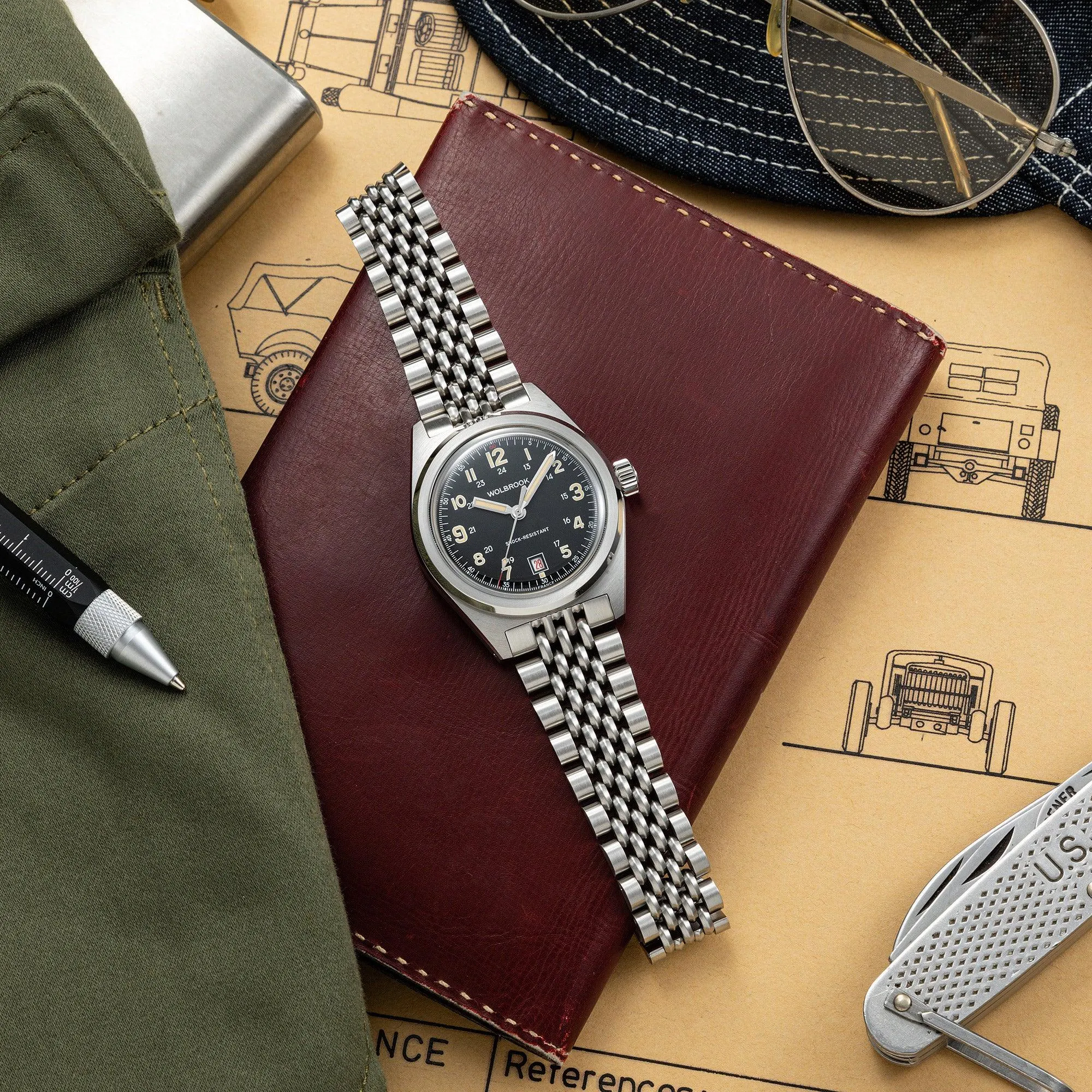 Outrider Automatic Watch - Black Vintage