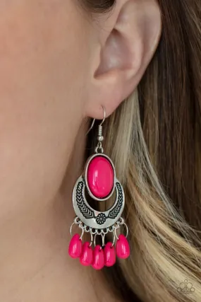 Paparazzi Earring ~ Prairie Flirt - Pink