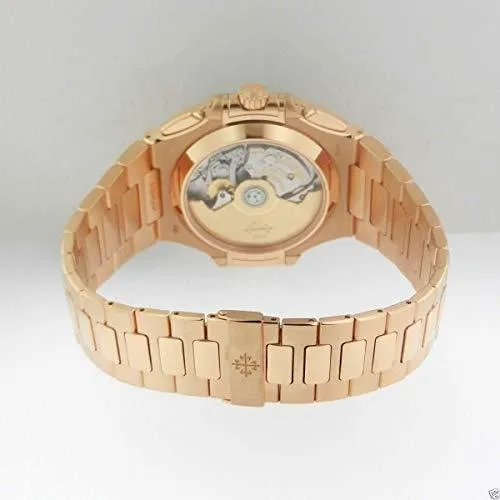 PATEK PHILIPPE NAUTILUS 40MM ROSE GOLD MEN'S WATCH 5980/1R-001 UNWORN