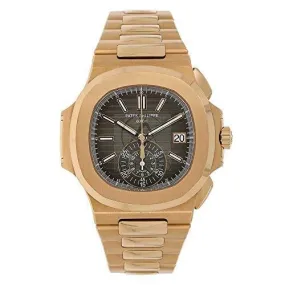 PATEK PHILIPPE NAUTILUS 40MM ROSE GOLD MEN'S WATCH 5980/1R-001 UNWORN