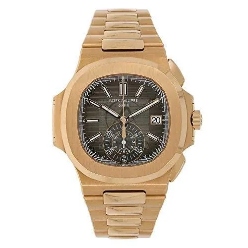 PATEK PHILIPPE NAUTILUS 40MM ROSE GOLD MEN'S WATCH 5980/1R-001 UNWORN