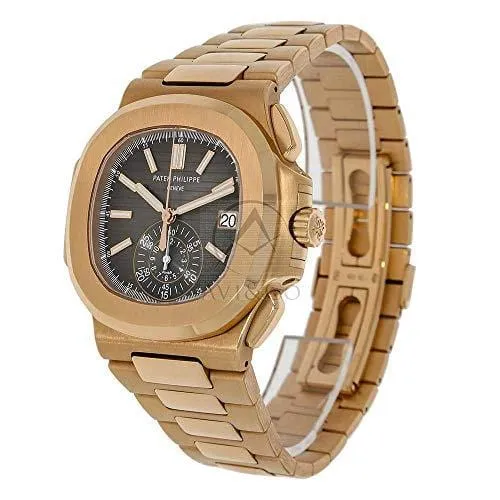 PATEK PHILIPPE NAUTILUS 40MM ROSE GOLD MEN'S WATCH 5980/1R-001 UNWORN