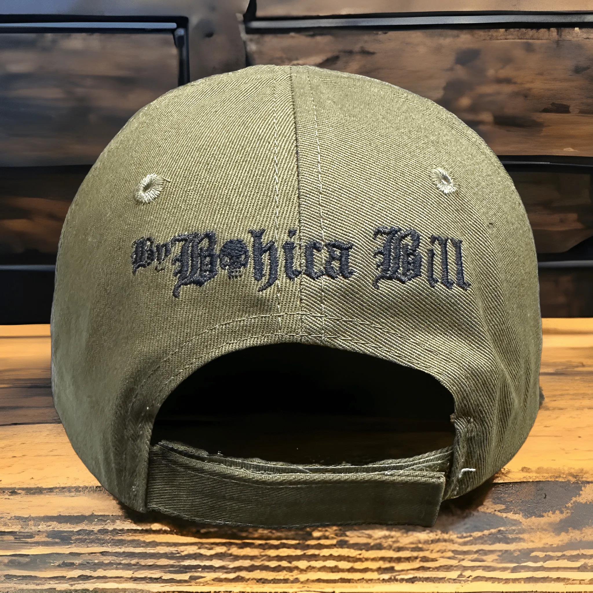 Patriotic Velcro Patch Olive Military Dilligaf Hat