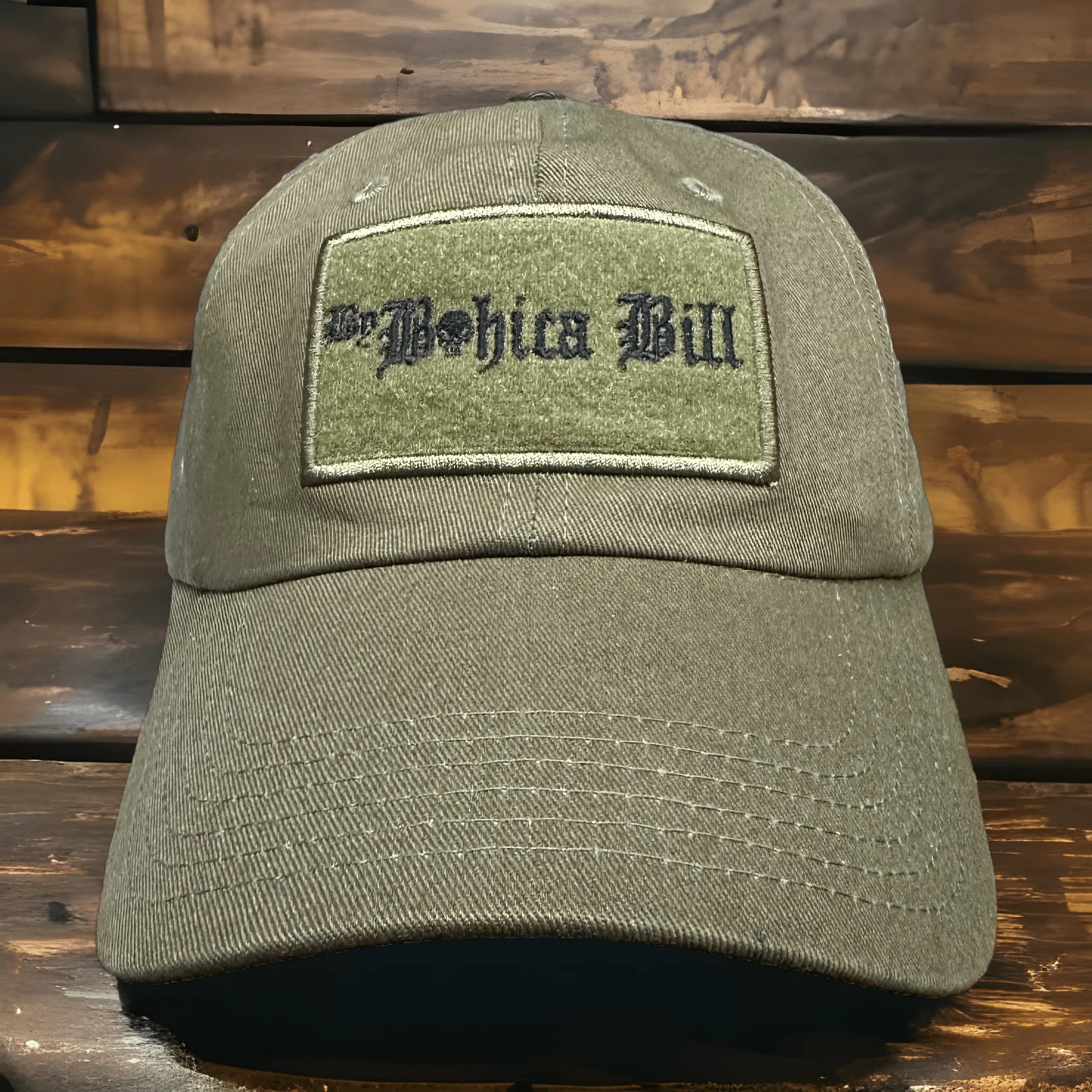 Patriotic Velcro Patch Olive Military Dilligaf Hat