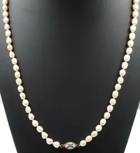 Pink Freshwater Pearl Strand Necklace