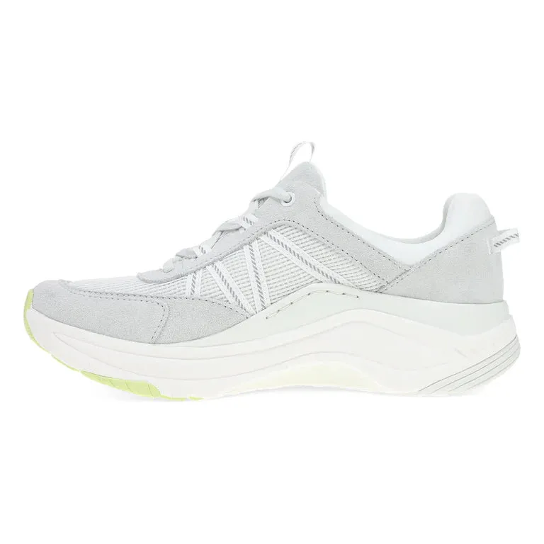 Poppy Casual Suede Walking Sneaker in Grey