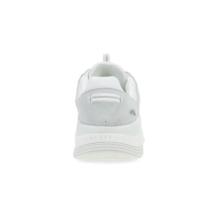 Poppy Casual Suede Walking Sneaker in Grey