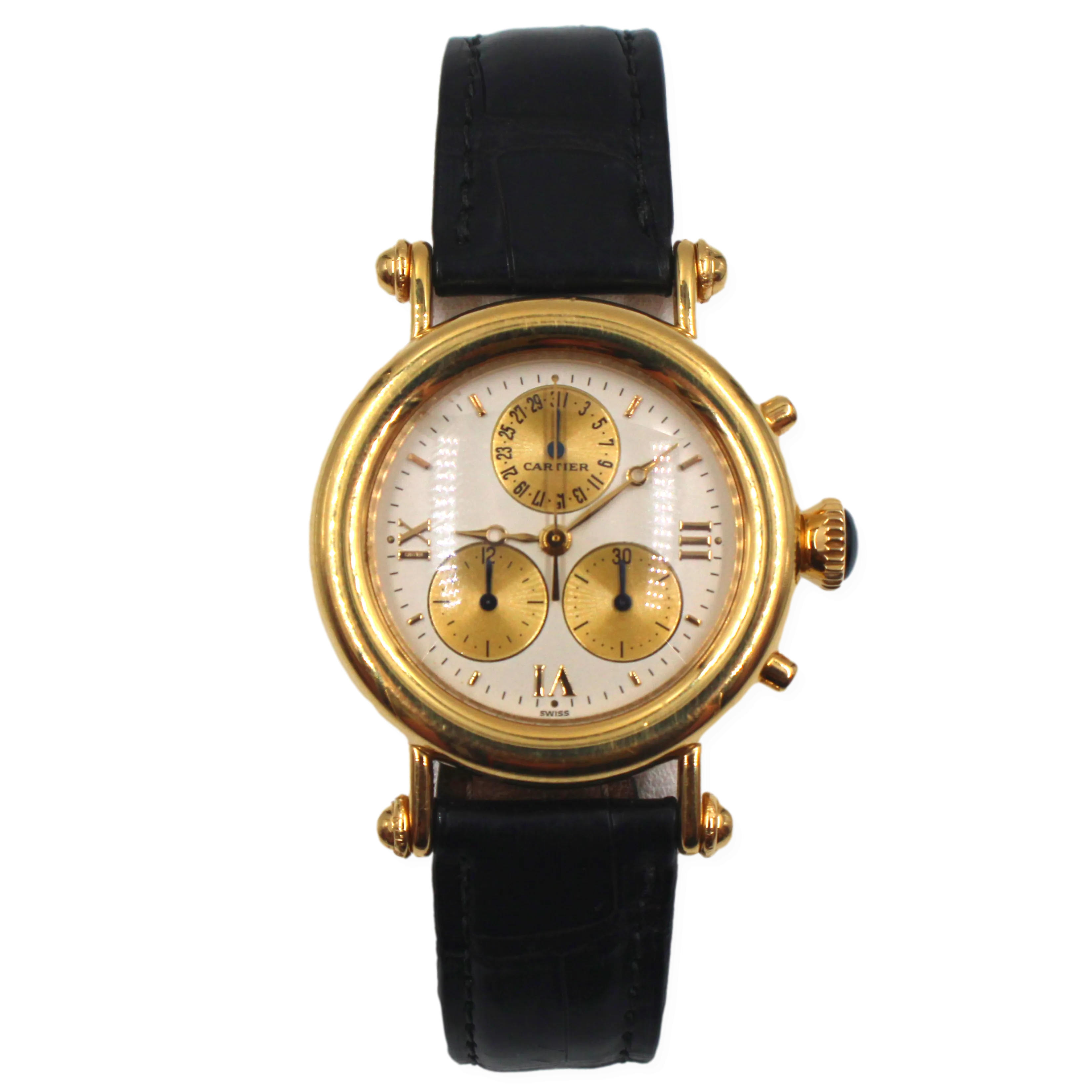 Pre-Owned Cartier Diabolo Chronograph 1995 18K 32mm Pre-Owned