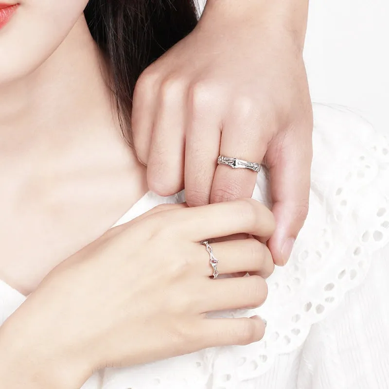 Princess and Knight - The Nevermore Vintage Ring S925 silver - moonstone