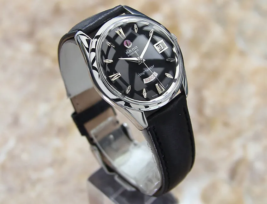 Rado Daymaster 1960s Swiss Made Vintage Day Date Automatic Mens Watch
