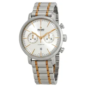 Rado Men's Chrono Watch - DiaMaster Silver Tone Dial Two Tone Bracelet | R14070103